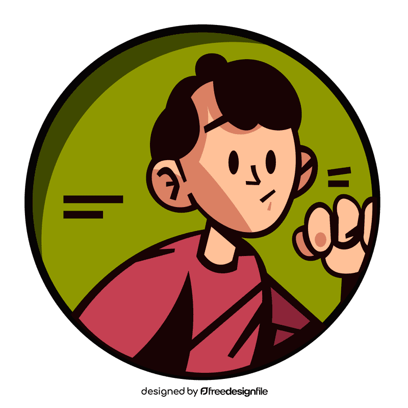 Jogging portrait clipart