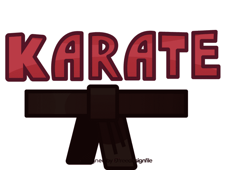 Karate karate clipart
