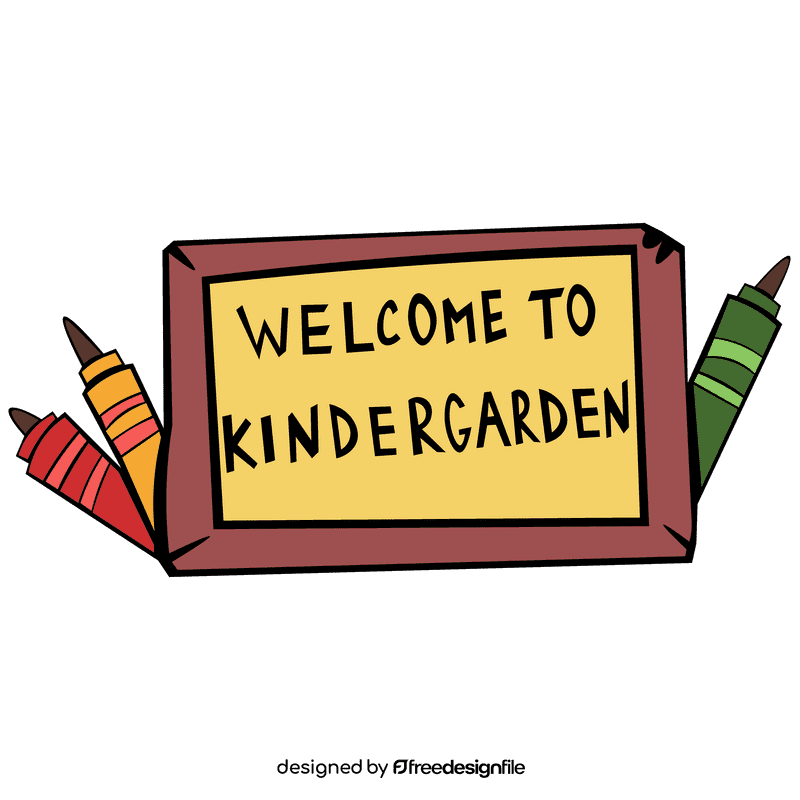 Kindergarten board clipart