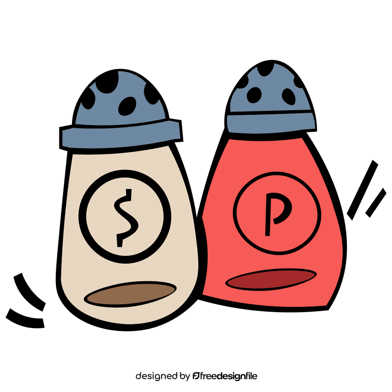 Kitchen salt pepper clipart