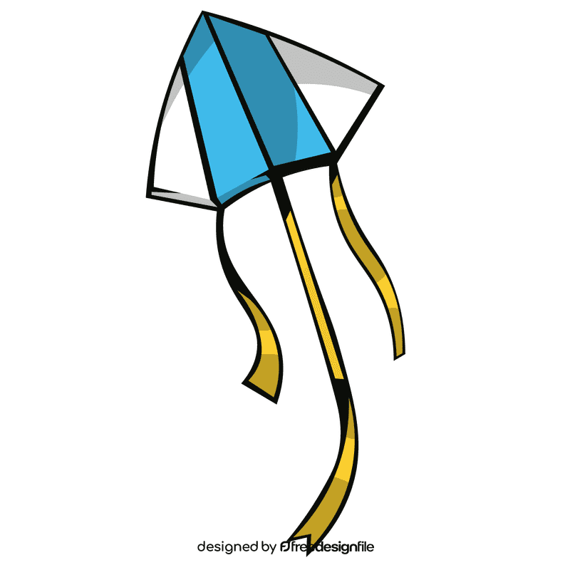 Kite four angled clipart