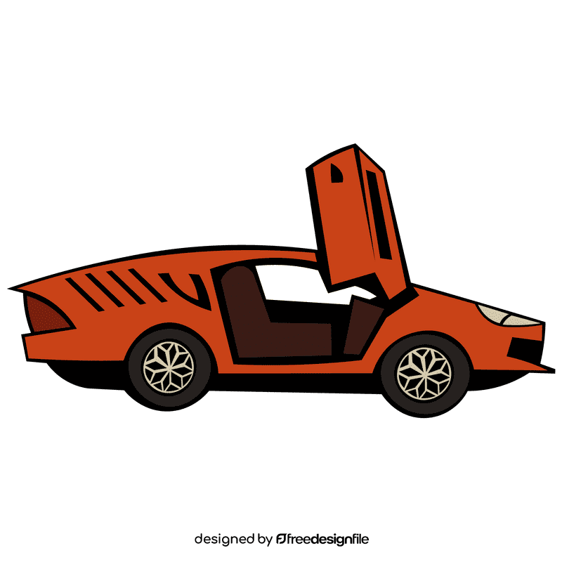 Lamborgini orange clipart