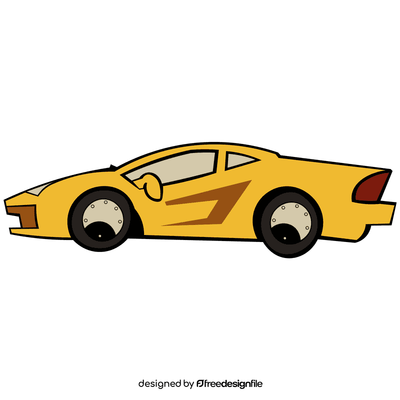 Lamborgini yellow clipart