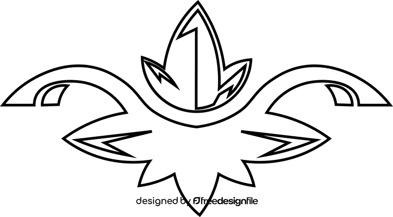 Line smooth black and white clipart