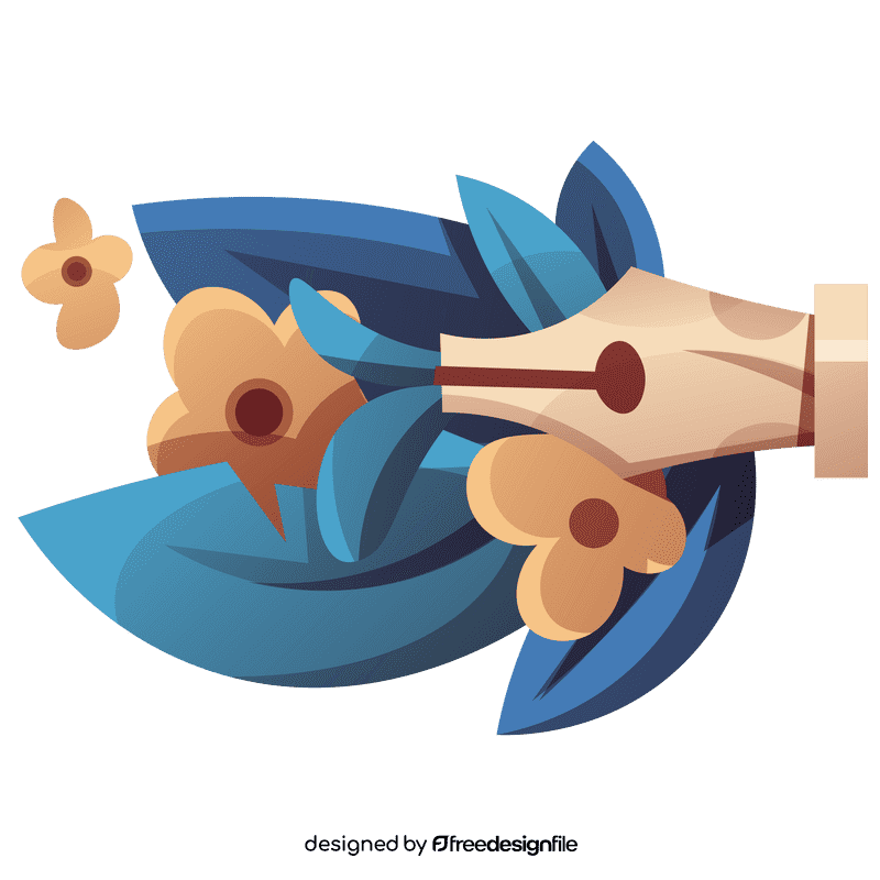 Literature flowers clipart