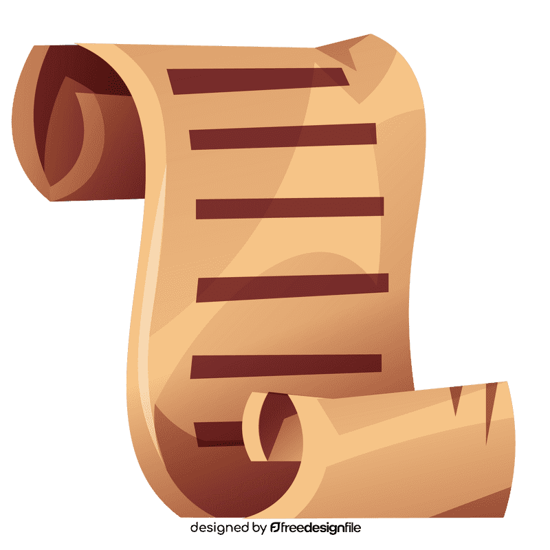 Literature scroll clipart