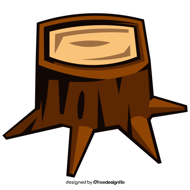 Log stump clipart