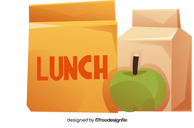 Lunchbox apple clipart
