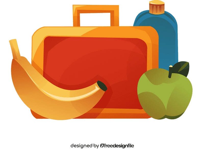 Lunchbox banana clipart