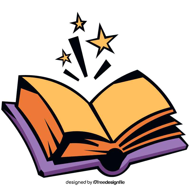 Magic book clipart