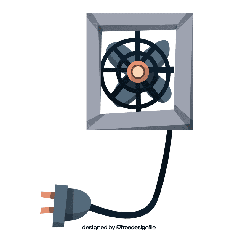 Electric fan box clipart
