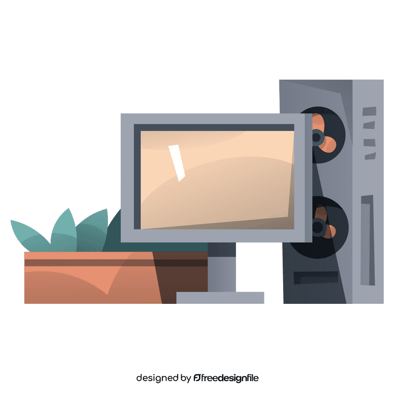 Electric fan pc clipart