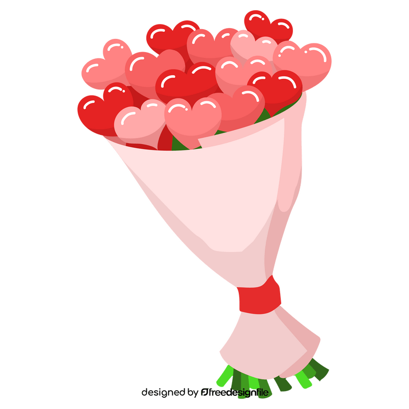 Valentine bouquet clipart