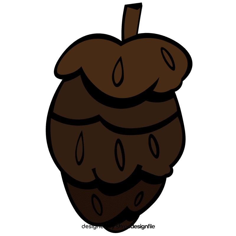 Evergreen cone clipart