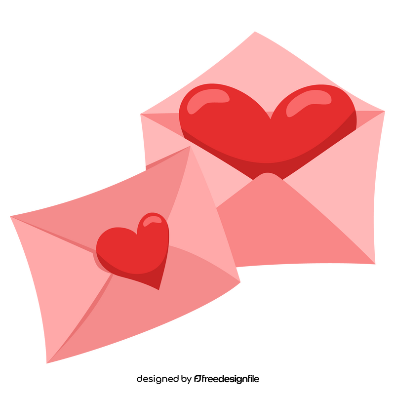 Valentines day envelope mail clipart