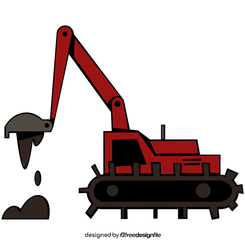 Excavator clipart