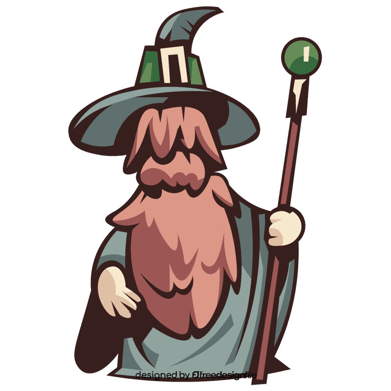 Fantasy mage clipart