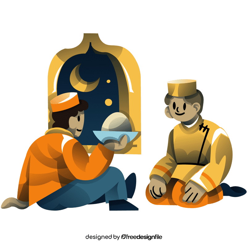 Fasting family clipart