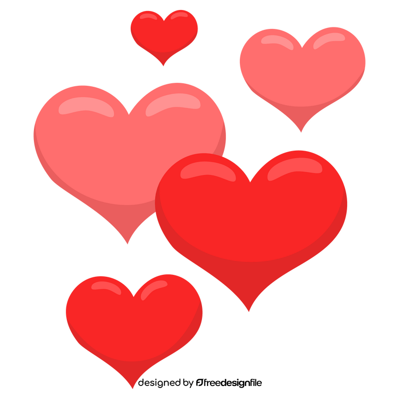 Valentines day hearts clipart