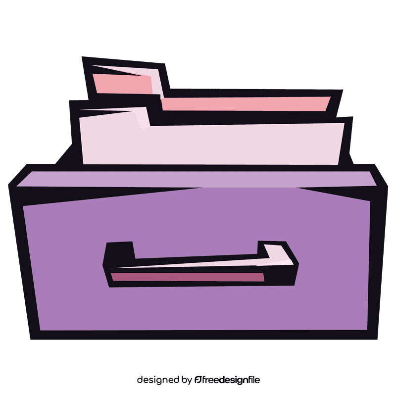 Filing cabinet shelf clipart