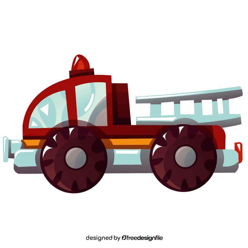 Fire engine comic clipart
