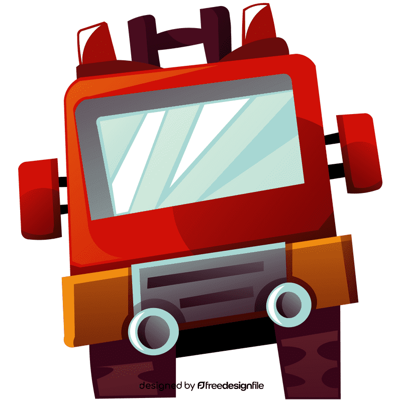 Fire engine face clipart