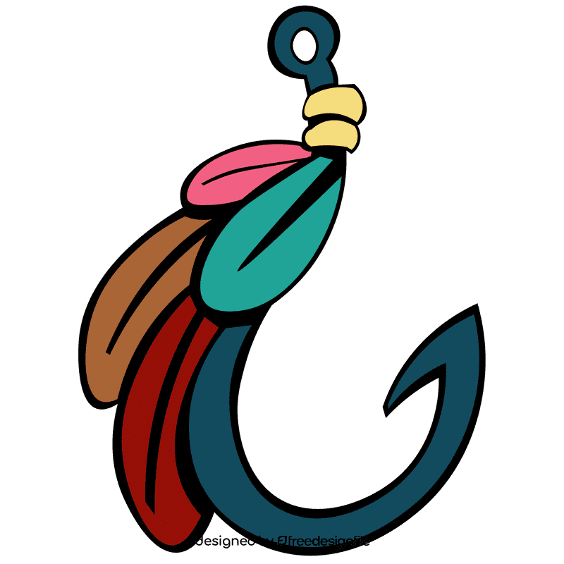 Fish hook bait clipart