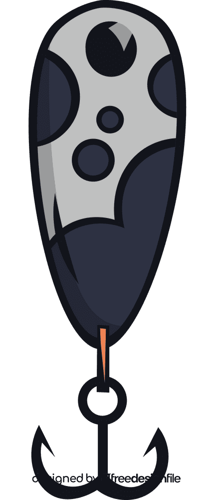 Fishing lure dots clipart