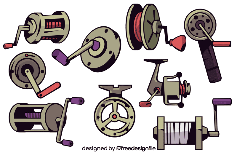 Fishing reel vector