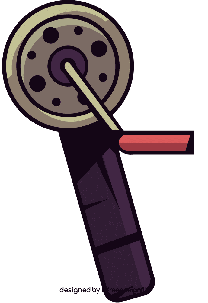 Fishing lure handle clipart