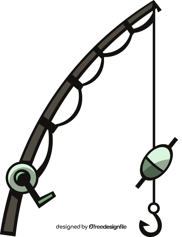 Fishing rod clipart