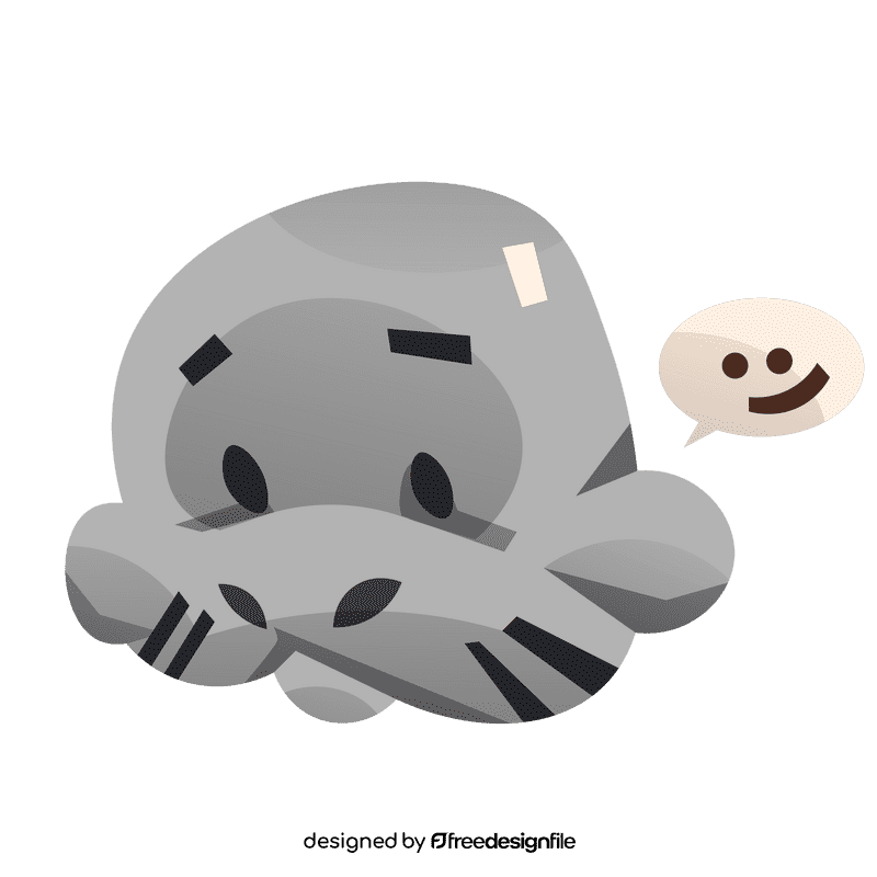 Manatee portrait clipart