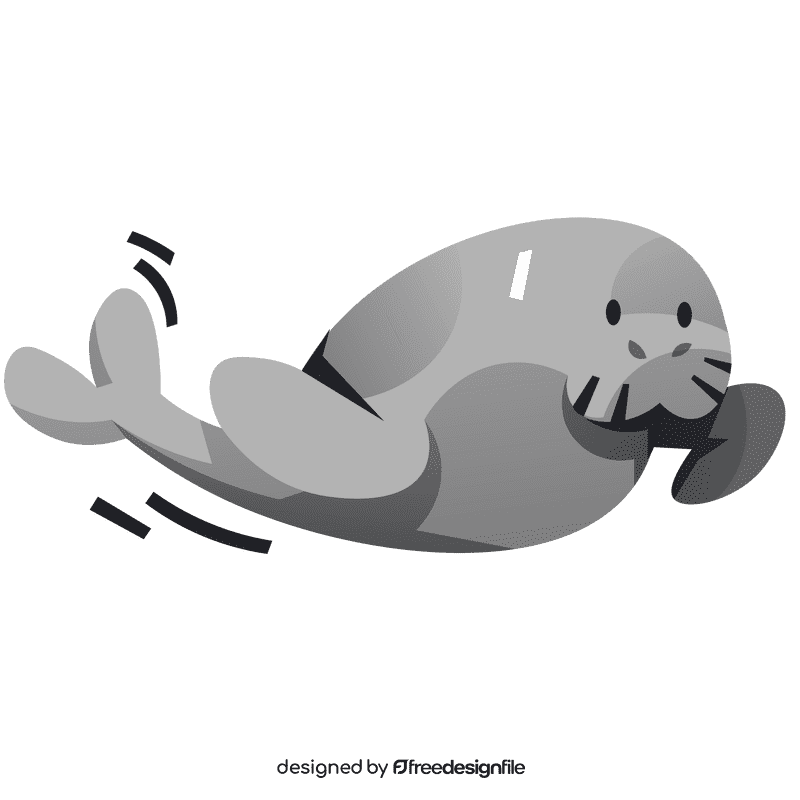 Manatee quick clipart