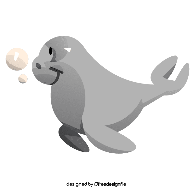 Manatee side clipart