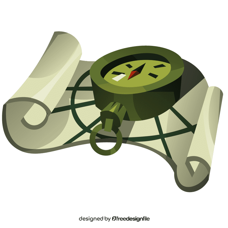 Map compass clipart