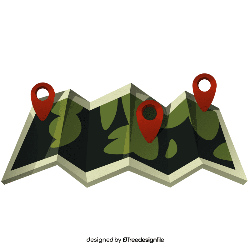 Map points clipart