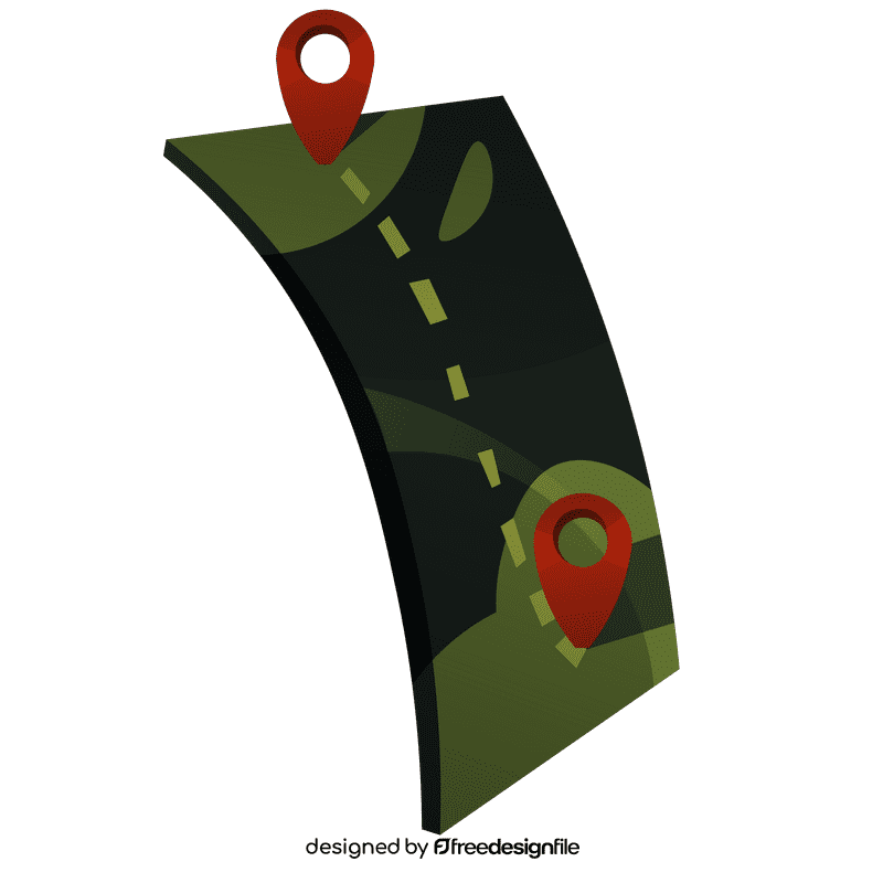 Map points clipart