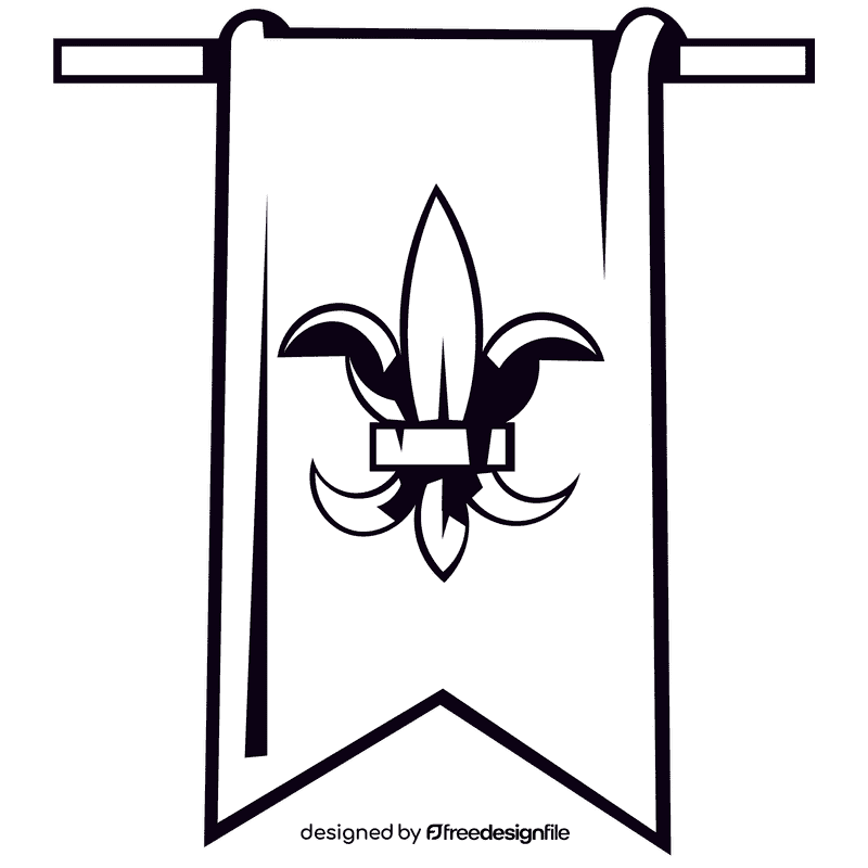 Mardi gras banner green black and white clipart