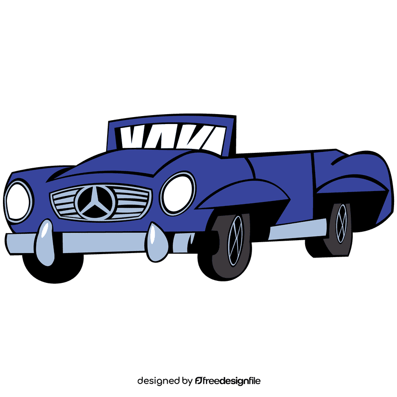 Mercedes benz cabriolet clipart