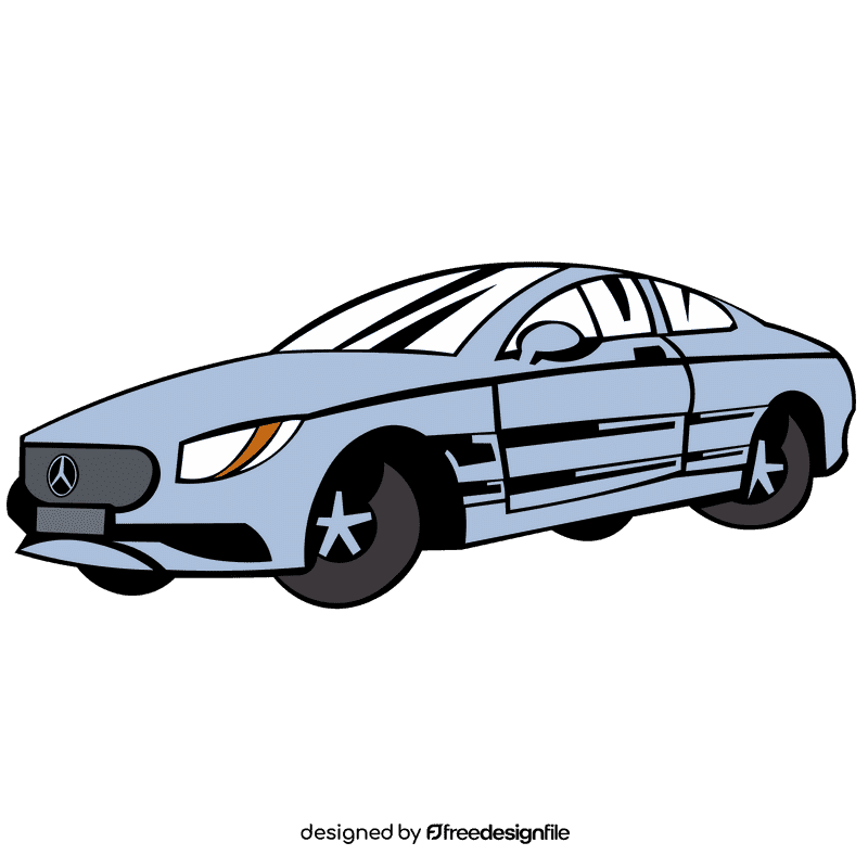 Mercedes benz silver clipart