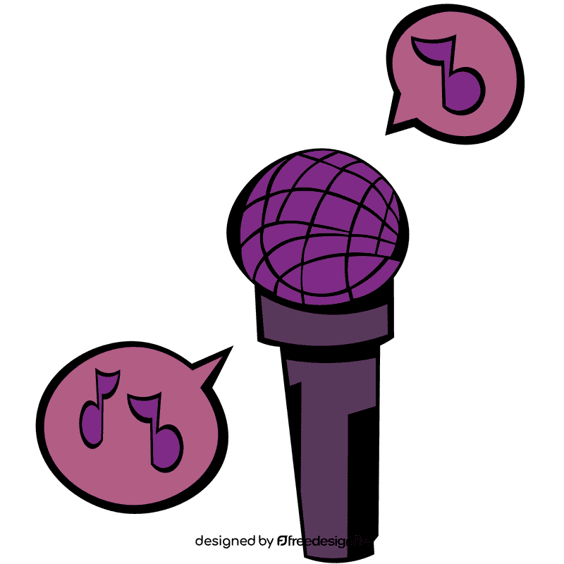 Microphone sound clipart