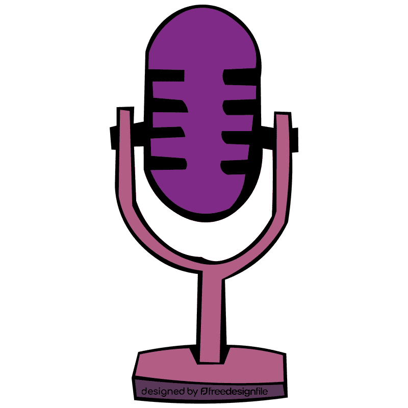 Microphone studio clipart
