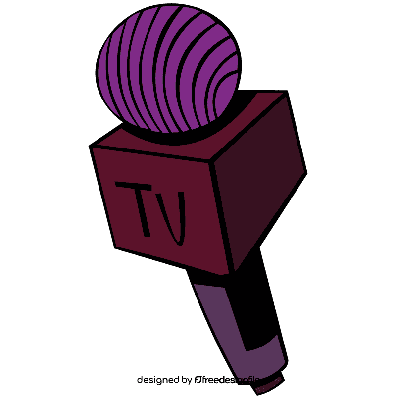 Microphone tv clipart