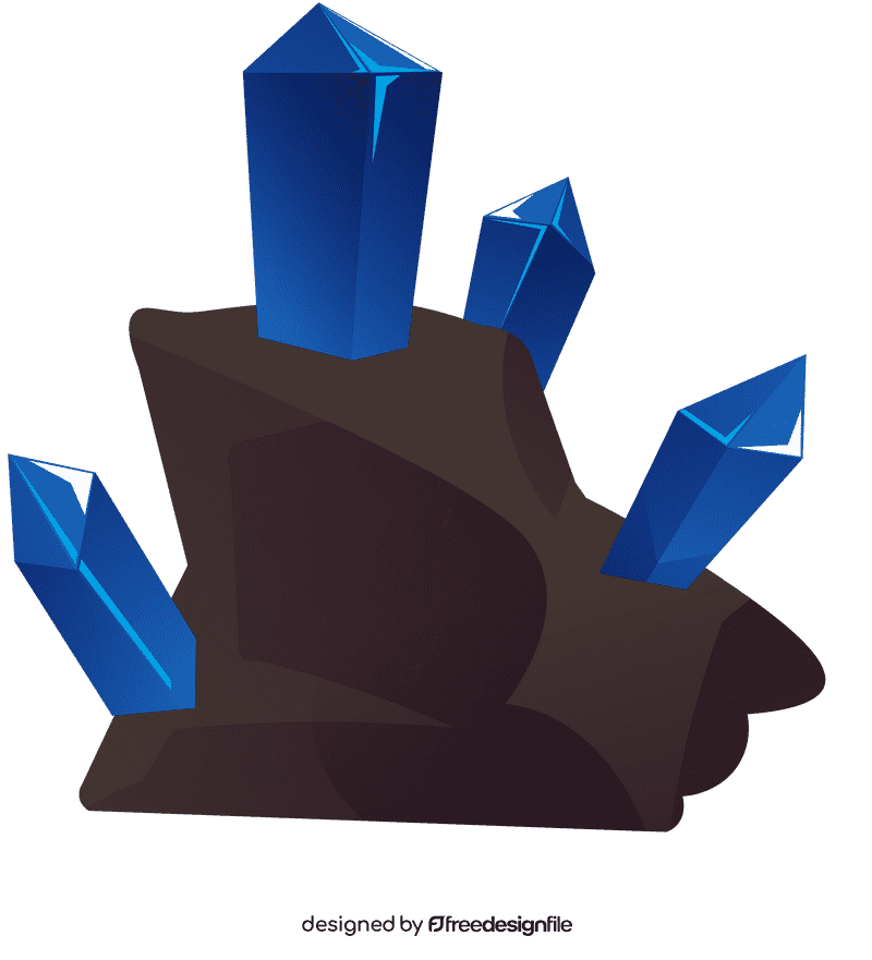 Mining crystals clipart