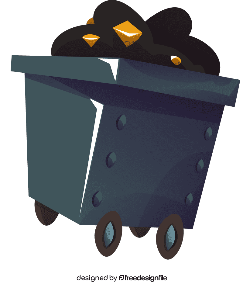 Mining mine cart clipart