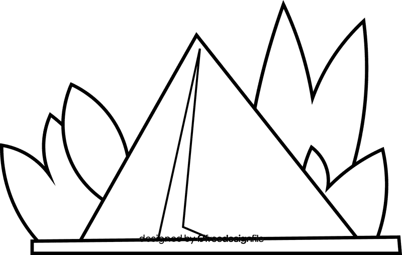 Museum louvre black and white clipart