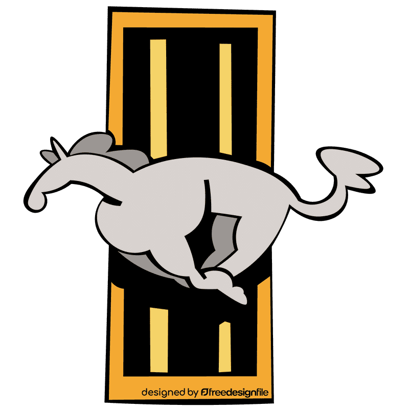 Mustang logo clipart