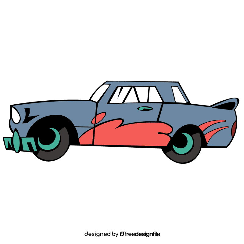 Mustang racing car clipart