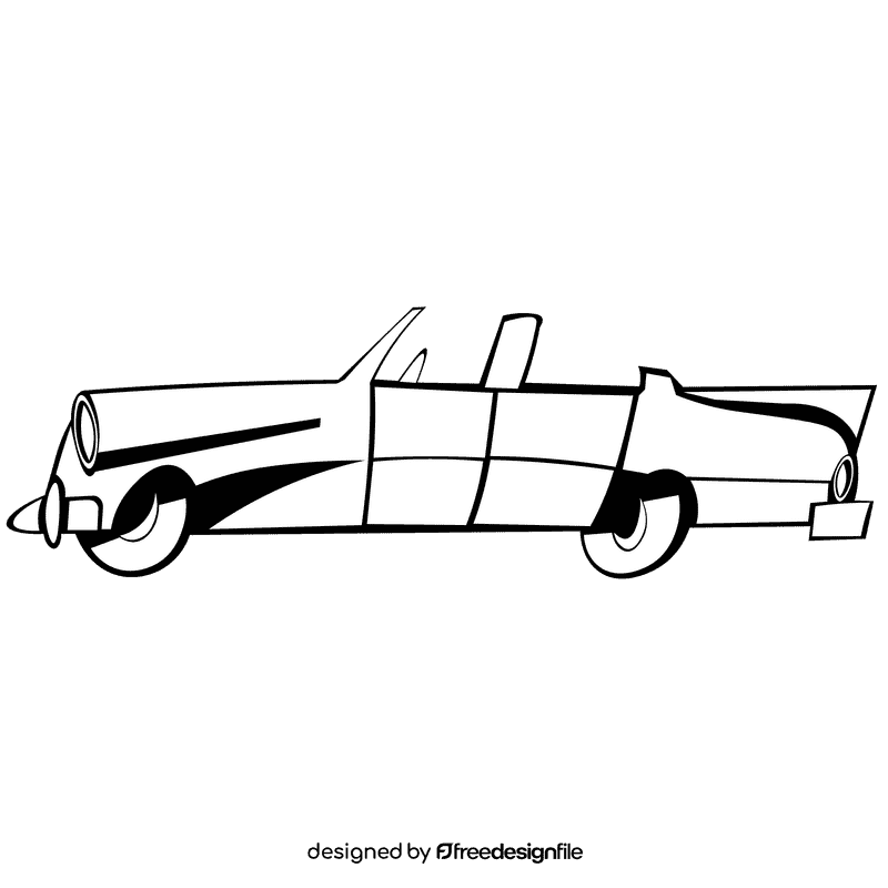 Mustang vintage red black and white clipart