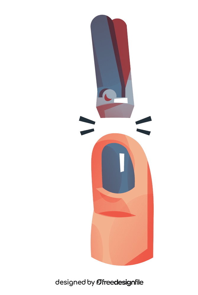 Nail cutter finger clipart